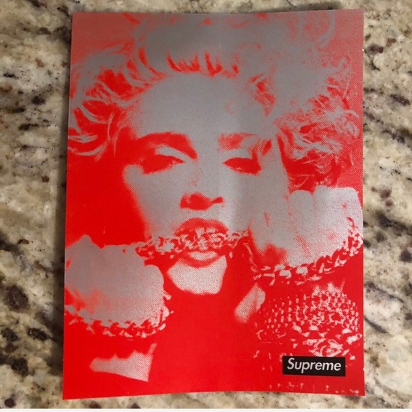 supreme madonna sticker